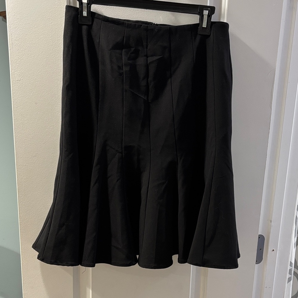 New York & Company Black Flared Skirt